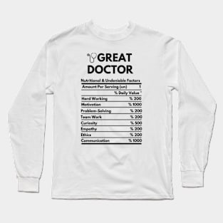 great doctor Long Sleeve T-Shirt